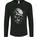 Cracked Skull Mens Long Sleeve T-Shirt Black