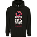 Crazy Dog Lady Funny Childrens Kids Hoodie Black