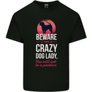 Crazy Dog Lady Funny Kids T-Shirt Childrens Black