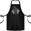 Creepy Halloween Pumpkin Cotton Apron 100% Organic Black