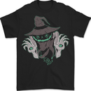 Creepy Halloween Pumpkin Mens T-Shirt 100% Cotton BLACK