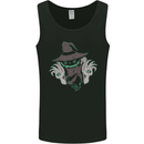 Creepy Halloween Pumpkin Mens Vest Tank Top Black