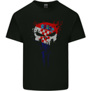 Croatia Skull Gym Training Bodybuilding Kids T-Shirt Childrens Black