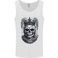Crown Skull Gothic Goth Heavy Metal Rock Music Mens Vest Tank Top White