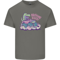 Crushing Eggs Easter T-Rex Dinosaur Monster Truck Kids T-Shirt Childrens Charcoal