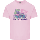 Crushing Eggs Easter T-Rex Dinosaur Monster Truck Kids T-Shirt Childrens Light Pink