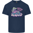 Crushing Eggs Easter T-Rex Dinosaur Monster Truck Kids T-Shirt Childrens Navy Blue