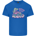 Crushing Eggs Easter T-Rex Dinosaur Monster Truck Kids T-Shirt Childrens Royal Blue