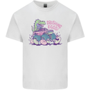 Crushing Eggs Easter T-Rex Dinosaur Monster Truck Kids T-Shirt Childrens White