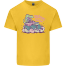 Crushing Eggs Easter T-Rex Dinosaur Monster Truck Kids T-Shirt Childrens Yellow