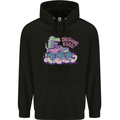 Crushing Eggs Easter T-Rex Dinosaur Monster Truck Mens 80% Cotton Hoodie Black