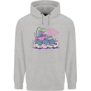 Crushing Eggs Easter T-Rex Dinosaur Monster Truck Mens 80% Cotton Hoodie Sports Grey