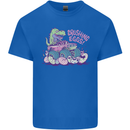 Crushing Eggs Easter T-Rex Dinosaur Monster Truck Mens Cotton T-Shirt Tee Top Royal Blue