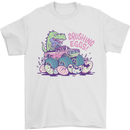 Crushing Eggs Easter T-Rex Dinosaur Monster Truck Mens T-Shirt 100% Cotton White