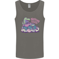 Crushing Eggs Easter T-Rex Dinosaur Monster Truck Mens Vest Tank Top Charcoal