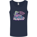 Crushing Eggs Easter T-Rex Dinosaur Monster Truck Mens Vest Tank Top Navy Blue