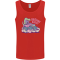 Crushing Eggs Easter T-Rex Dinosaur Monster Truck Mens Vest Tank Top Red
