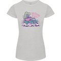 Crushing Eggs Easter T-Rex Dinosaur Monster Truck Womens Petite Cut T-Shirt Sports Grey