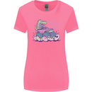 Crushing Eggs Easter T-Rex Dinosaur Monster Truck Womens Wider Cut T-Shirt Azalea