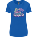 Crushing Eggs Easter T-Rex Dinosaur Monster Truck Womens Wider Cut T-Shirt Royal Blue