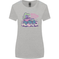 Crushing Eggs Easter T-Rex Dinosaur Monster Truck Womens Wider Cut T-Shirt Sports Grey