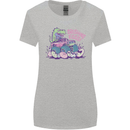 Crushing Eggs Easter T-Rex Dinosaur Monster Truck Womens Wider Cut T-Shirt Sports Grey