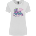 Crushing Eggs Easter T-Rex Dinosaur Monster Truck Womens Wider Cut T-Shirt White