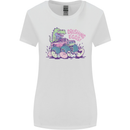 Crushing Eggs Easter T-Rex Dinosaur Monster Truck Womens Wider Cut T-Shirt White