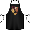 Crypto Crusader Bitcoin Cryptocurrency Cotton Apron 100% Organic Black