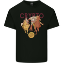 Crypto Crusader Bitcoin Cryptocurrency Mens Cotton T-Shirt Tee Top Black