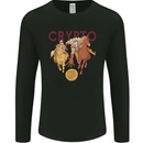 Crypto Crusader Bitcoin Cryptocurrency Mens Long Sleeve T-Shirt Black