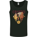 Crypto Crusader Bitcoin Cryptocurrency Mens Vest Tank Top Black