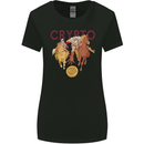 Crypto Crusader Bitcoin Cryptocurrency Womens Wider Cut T-Shirt Black