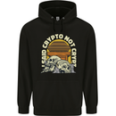 Crypto Not Crypt Funny Cryptocurrency Skulls Childrens Kids Hoodie Black