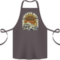 Crypto Not Crypt Funny Cryptocurrency Skulls Cotton Apron 100% Organic Dark Grey