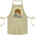 Crypto Not Crypt Funny Cryptocurrency Skulls Cotton Apron 100% Organic Khaki