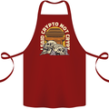 Crypto Not Crypt Funny Cryptocurrency Skulls Cotton Apron 100% Organic Maroon