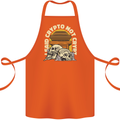 Crypto Not Crypt Funny Cryptocurrency Skulls Cotton Apron 100% Organic Orange