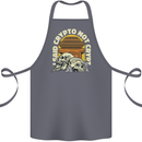 Crypto Not Crypt Funny Cryptocurrency Skulls Cotton Apron 100% Organic Steel