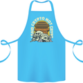 Crypto Not Crypt Funny Cryptocurrency Skulls Cotton Apron 100% Organic Turquoise
