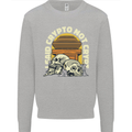 Crypto Not Crypt Funny Cryptocurrency Skulls Kids Sweatshirt Jumper Sports Grey
