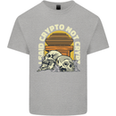 Crypto Not Crypt Funny Cryptocurrency Skulls Kids T-Shirt Childrens Sports Grey