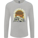 Crypto Not Crypt Funny Cryptocurrency Skulls Mens Long Sleeve T-Shirt Sports Grey