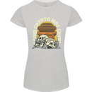Crypto Not Crypt Funny Cryptocurrency Skulls Womens Petite Cut T-Shirt Sports Grey