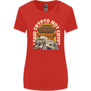 Crypto Not Crypt Funny Cryptocurrency Skulls Womens Wider Cut T-Shirt Red