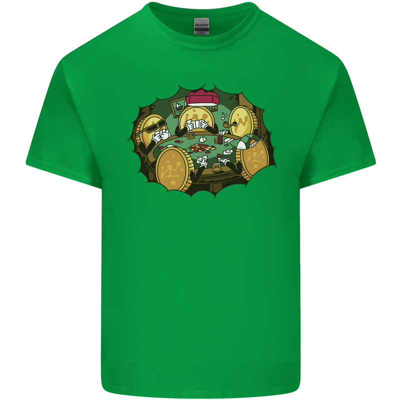 Crypto Poker Cryptocurrency Kids T-Shirt Childrens Irish Green