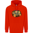 Crypto Poker Cryptocurrency Mens 80% Cotton Hoodie Bright Red