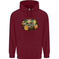 Crypto Poker Cryptocurrency Mens 80% Cotton Hoodie Maroon