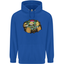 Crypto Poker Cryptocurrency Mens 80% Cotton Hoodie Royal Blue