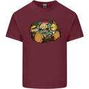 Crypto Poker Cryptocurrency Mens Cotton T-Shirt Tee Top Maroon